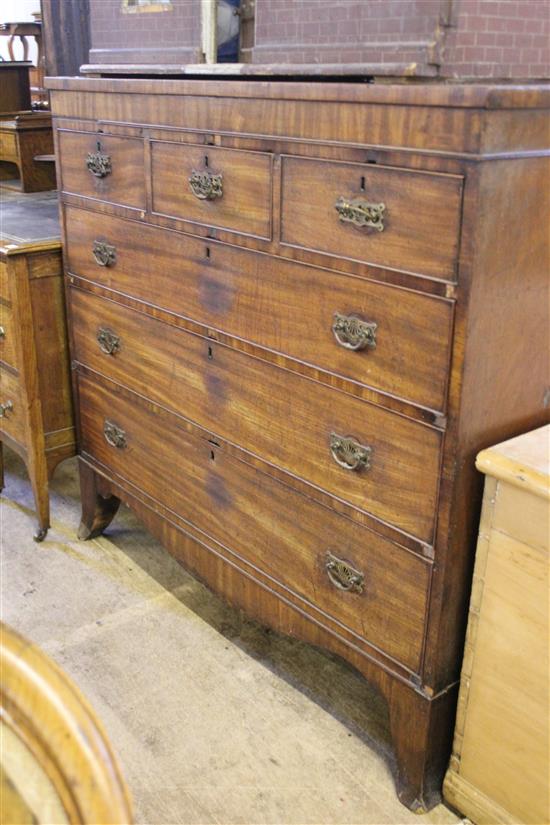 19th century Scottish mahogany chest of drawers